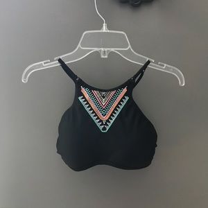 Tribal print swimsuit top